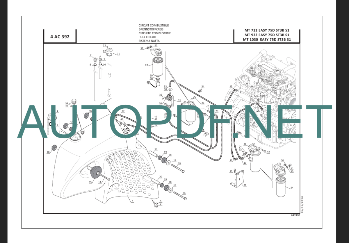 MT 1030 EASY 75D ST3B S1 PARTS CATALOGUE