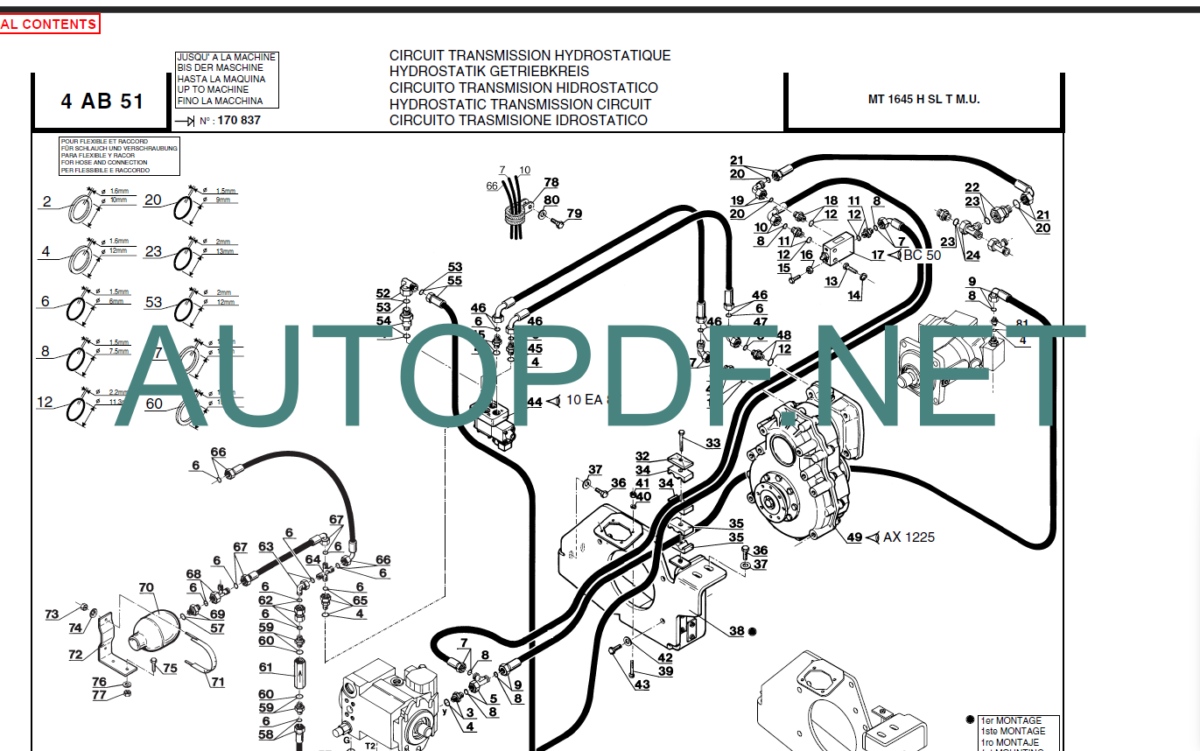 MT 1645H Turbo PARTS MANUAL ]