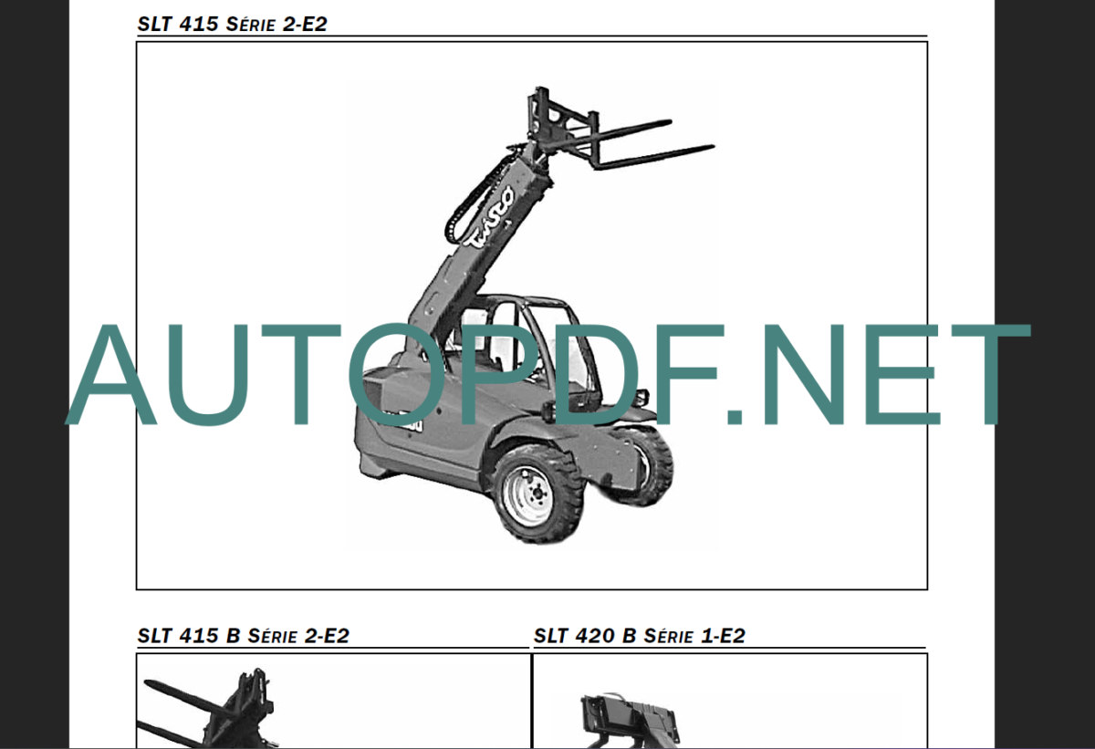 SLT 415 REPAIR MANUAL