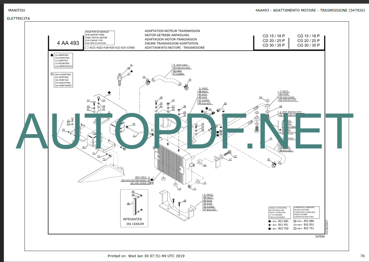 CG 25P-CD 25P PARTS CATALOGUE 2019