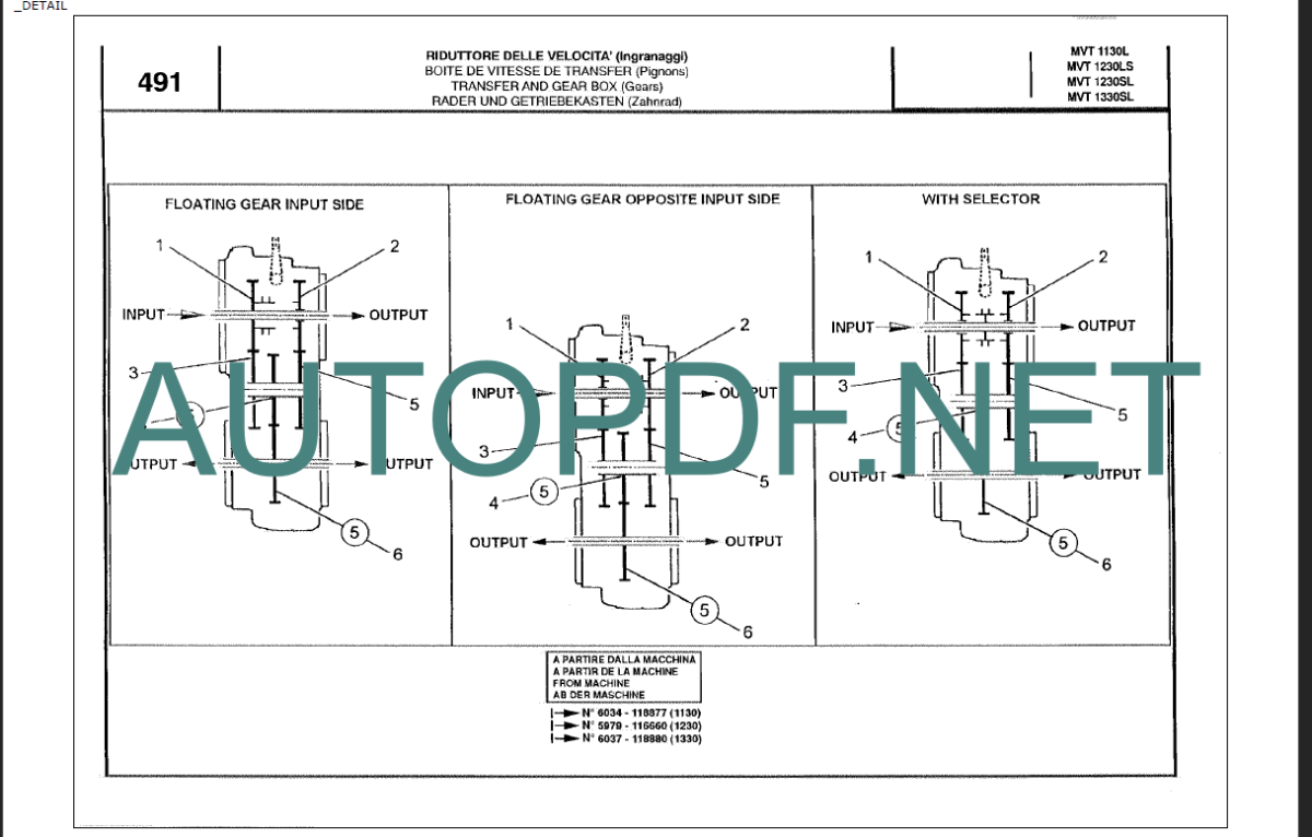 MVT 1230SL PARTS CATALOGUE