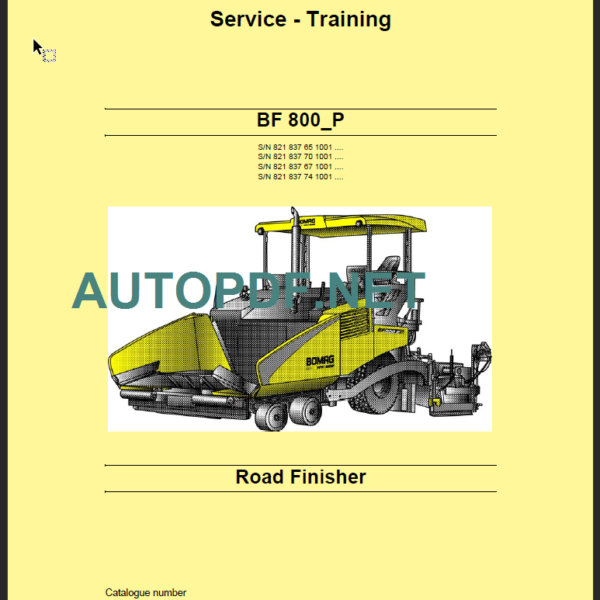 BF 800_P Service Training