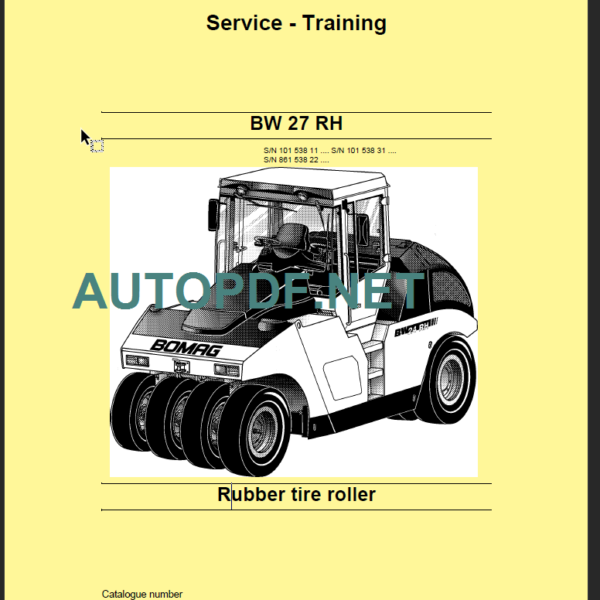 BW 27 RH Service Training