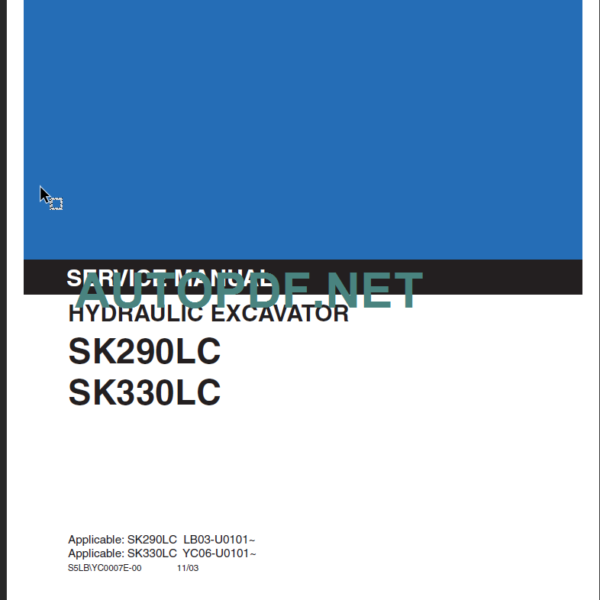 SK330LC SERVICE MANUAL