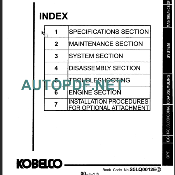 SK250LC-6E-SK250NLC-6E SHOP MANUAL