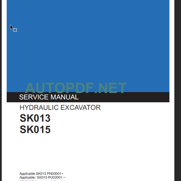 SK015 SERVICE MANUAL