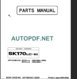 SK170LC-6E PARTS MANUAL