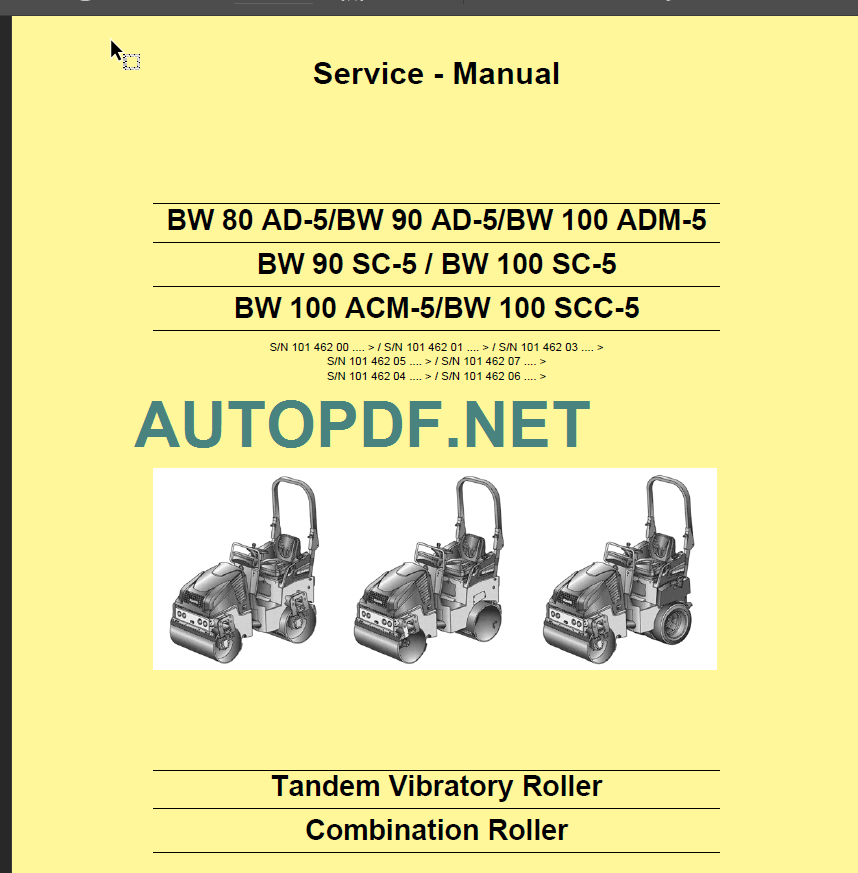 BW 100 ADM-5 Service Manual