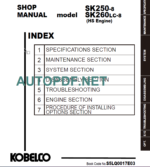 SK250-SK260LC-8 HS ENGINE Asia Shop Manual