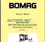 BW 213 DH-4 BVC Service Manual 2008