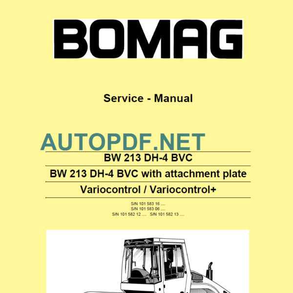 BW 213 DH-4 BVC Service Manual 2008