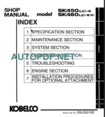 SK480LC-6S SHOP Manual