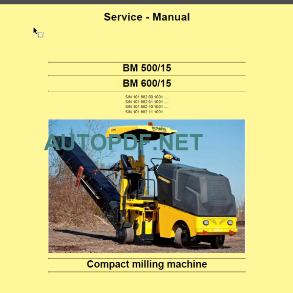 BM 600-15 Service Manual