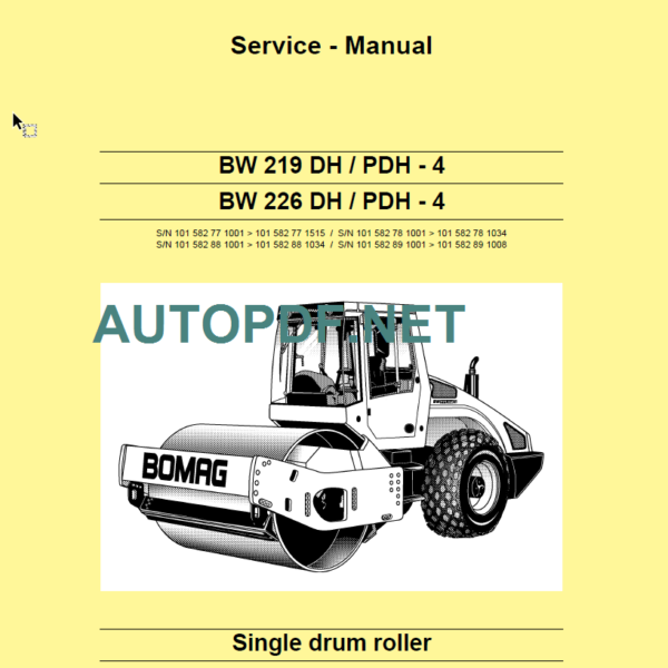 BW 219 DH-PDH-4 Service Manual