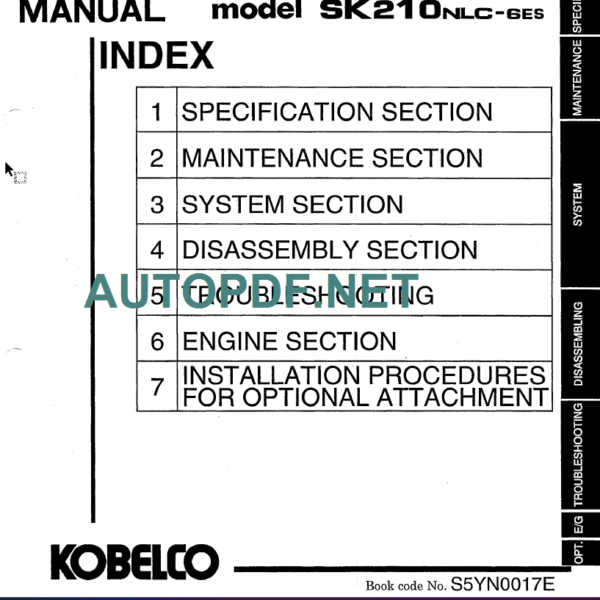 SK200LC-SK210LC-6E(S)-SK210NLC-6ES SHOP MANUAL