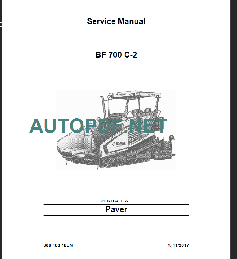 BF 700 C-2 Service Manual