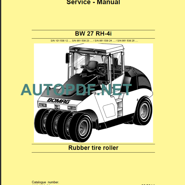 BW 27 RH-4i Service Manual