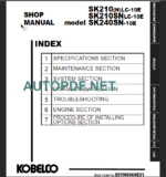 SK240SN-10E SHOP MANUAL