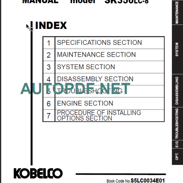 SK350LC-8 SHOP MANUAL