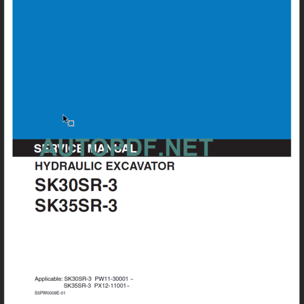 SK30SR-3 SHOP MANUAL