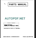 SK170LC-6ES PARTS MANUAL