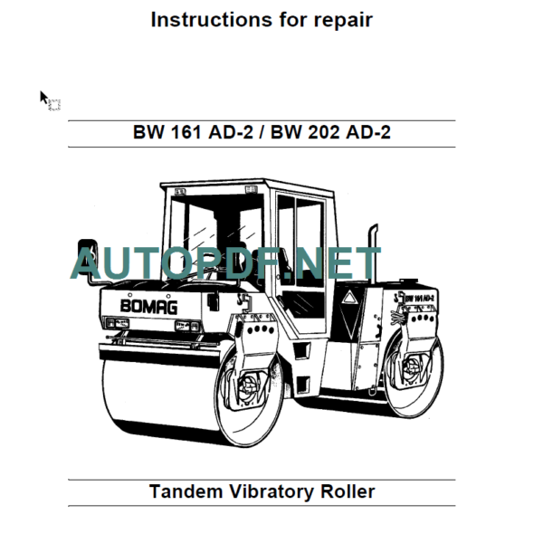 BW 161 AD-2-BW 202 AD-2 INSTRUCTION FOR REPAIR