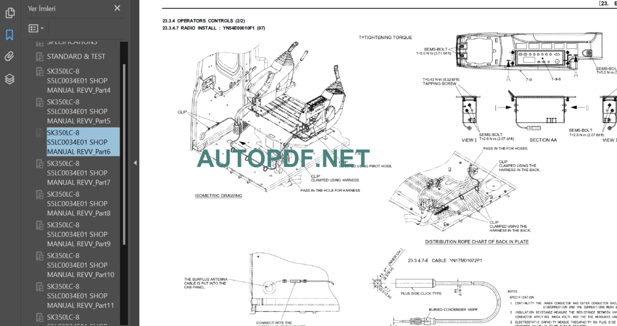 SK350LC-8 SHOP MANUAL