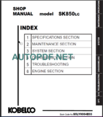 SK850LC SHOP MANUAL