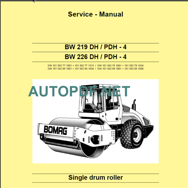 BW 226 DH-PDH-4 Service Manual 2010