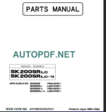 SK80MSR-1E-SK80CS-1E PARTS MANUAL