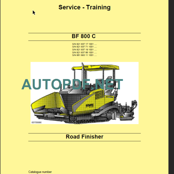 BF 800 C Service Training