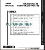 SK270SRLC-5E-SK270SRNLC Shop Manual