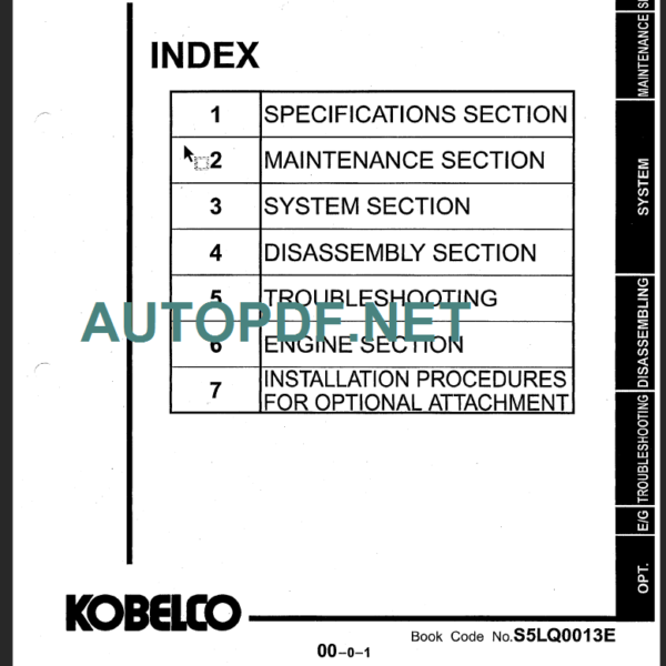 SK230LC-6E SHOP MANUAL