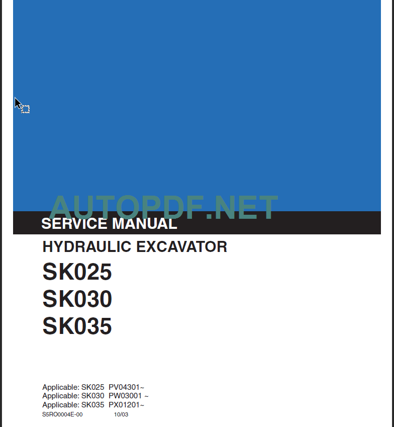 SK035 SERVICE MANUAL