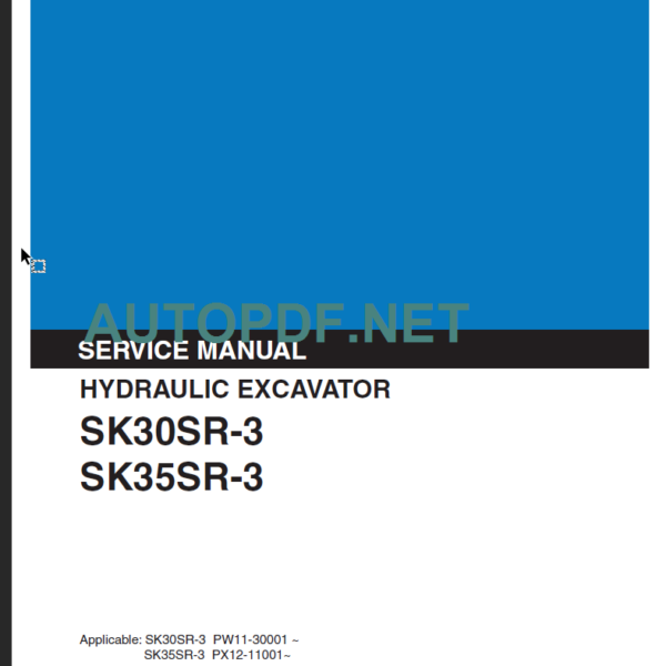 SK35SR-3 SHOP MANUAL