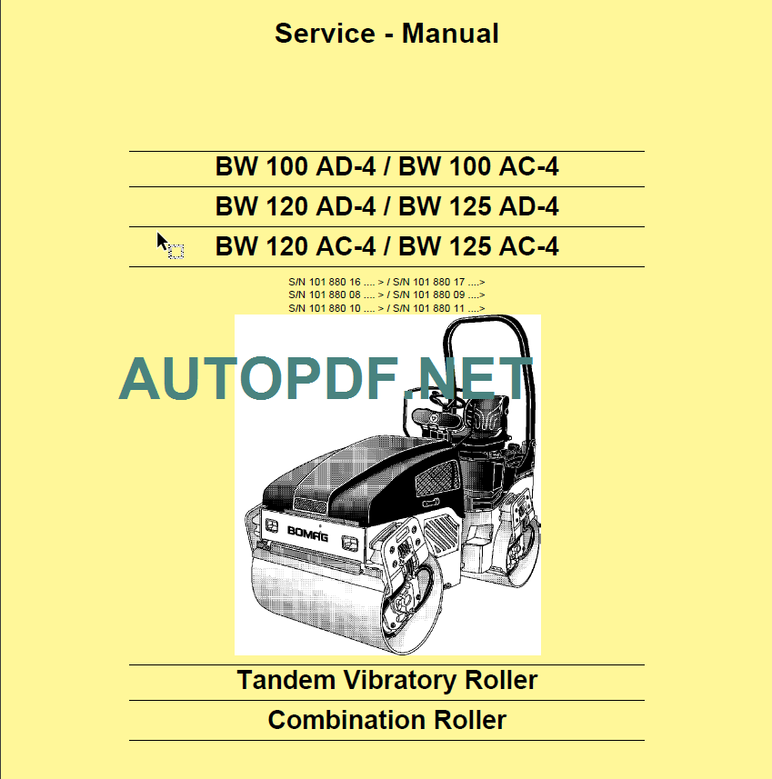 BW 100 AC AD-4 Service Manual