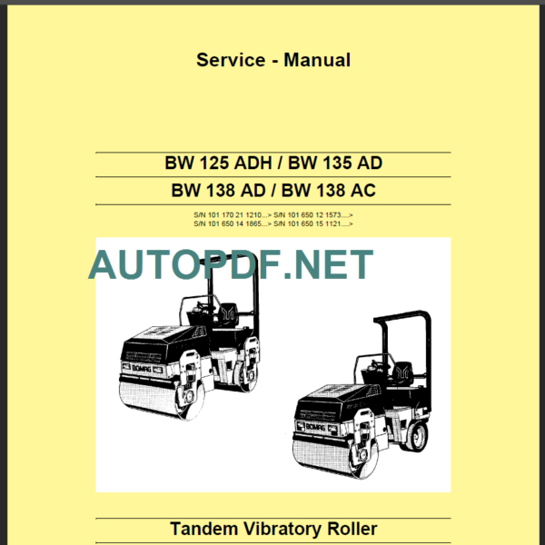 BW 135 AD Service Manual