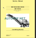 BM 1000-30 Cold Milling Machine Service Manual