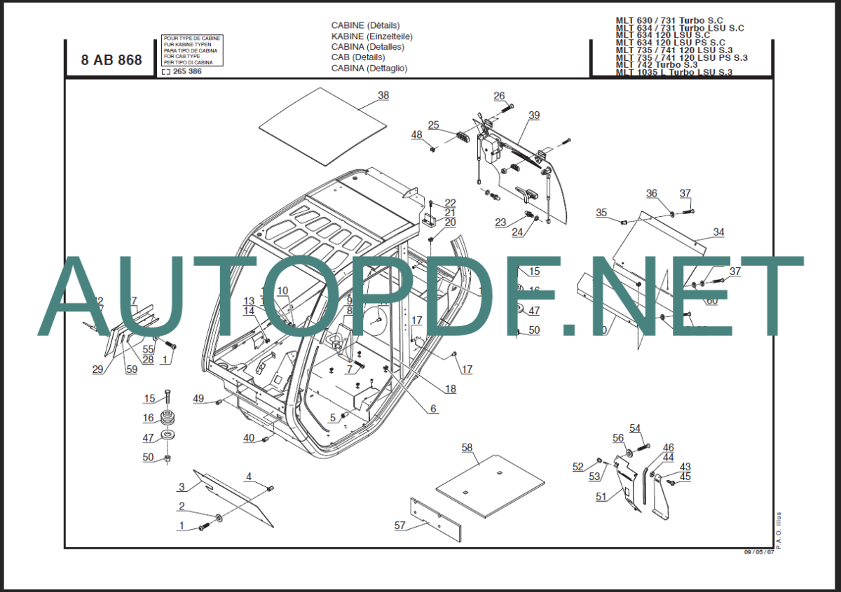 MLT 735 PS S 3 - E2 PARTS CATALOGUE