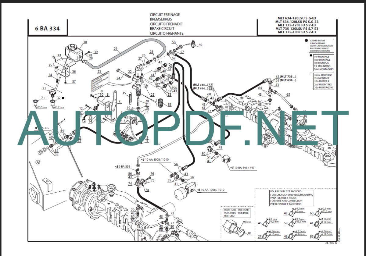 MLT 634 Serie G-E3 PARTS CATALOGUE