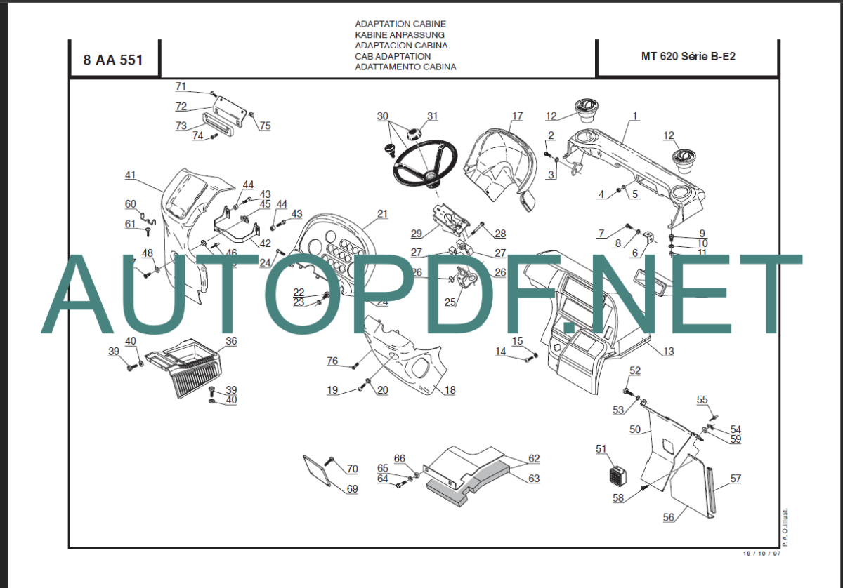 MT 523 PARTS MANUAL