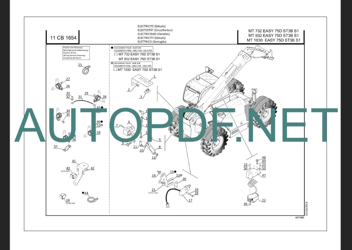 MT 1030 EASY 75D ST3B S1 PARTS CATALOGUE