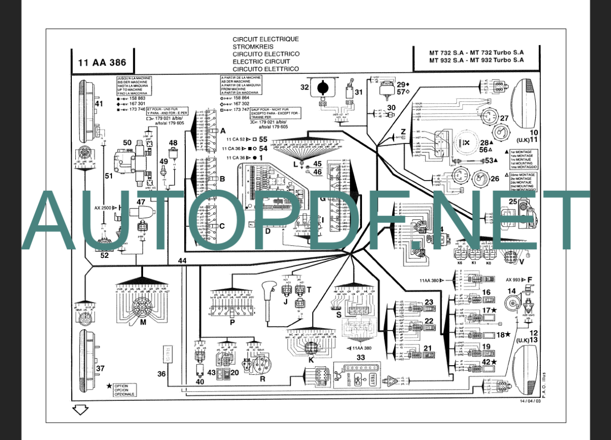 MT 932 SA Parts Catalogue