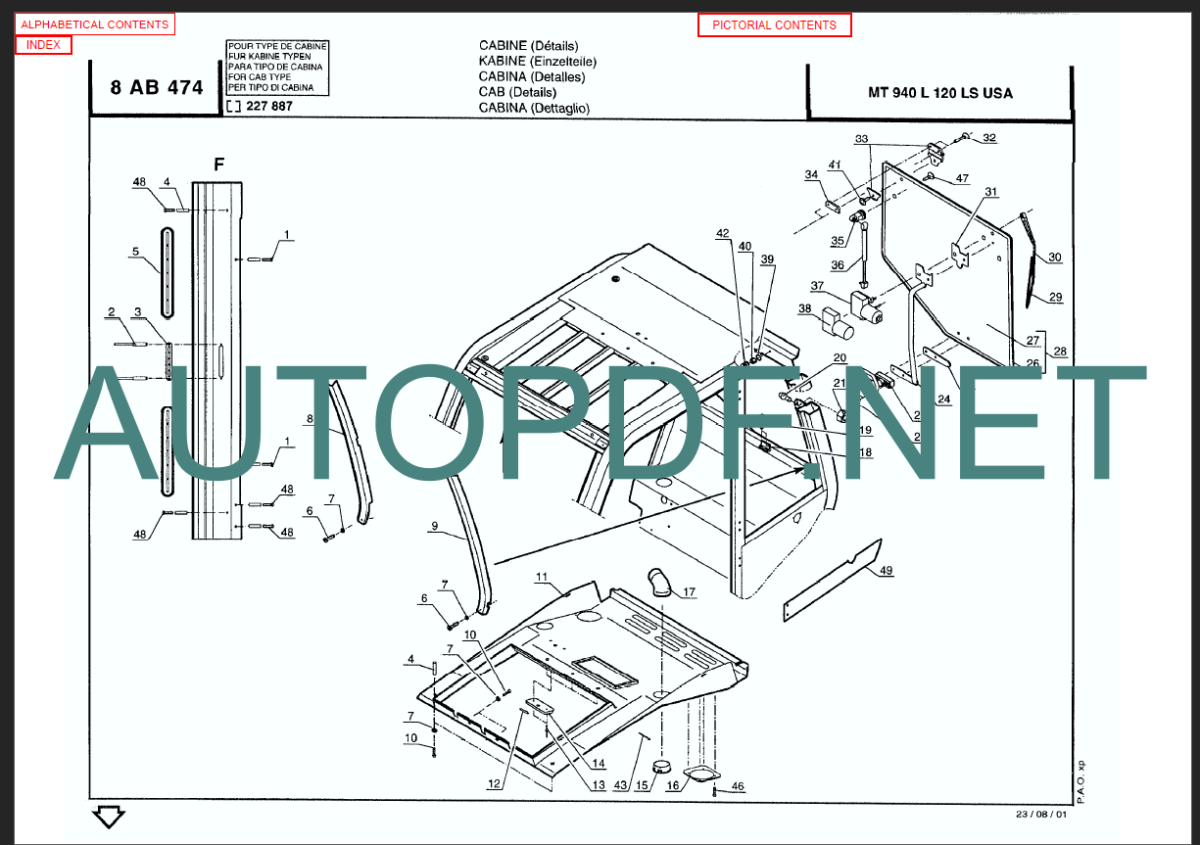 MT 940L-TW(120)LS SERIES 2 PARTS MANUAL