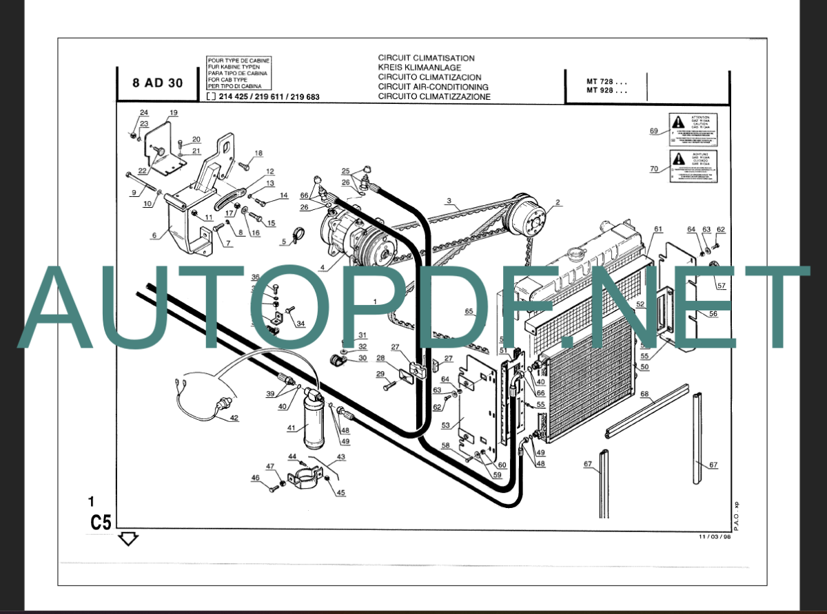 MT 1240 L TURBO MONO ULTRA Genuine Parts Catalogue