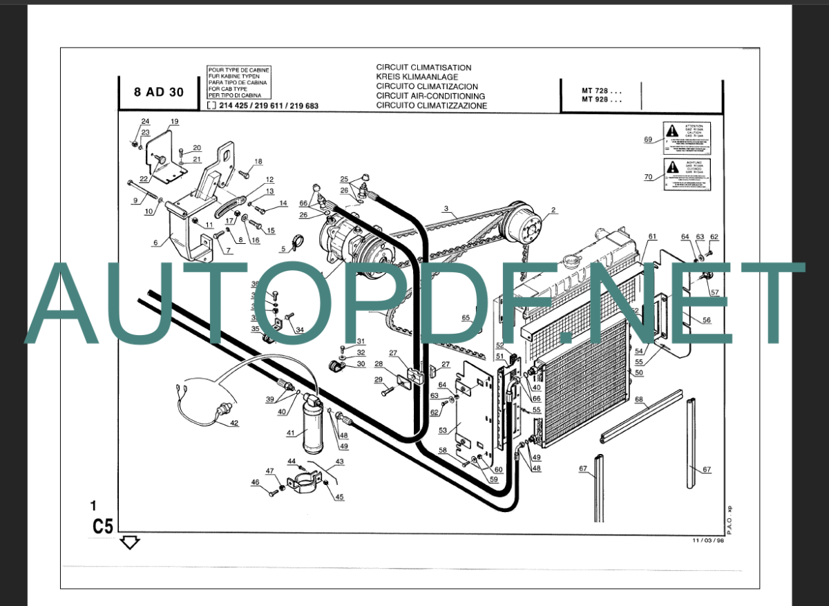 MT 1240 L TURBO Genuine Parts Catalogue ]