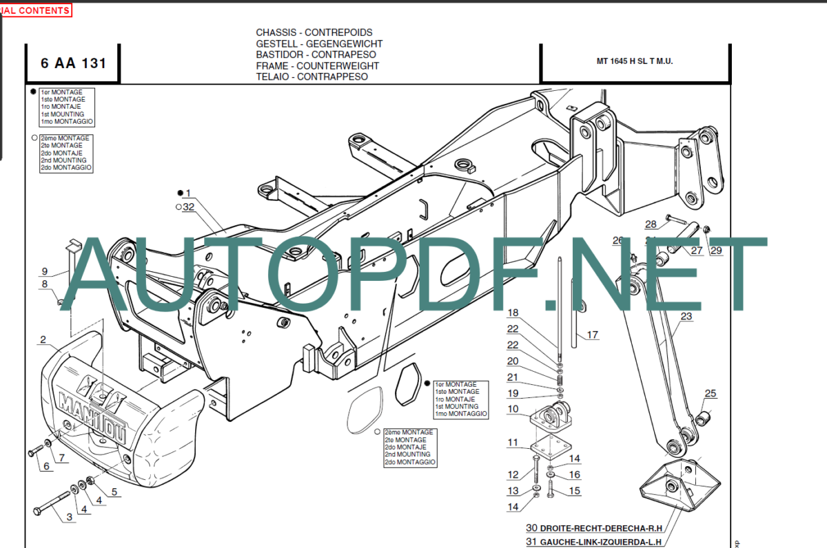 MT 1645H Turbo PARTS MANUAL ]