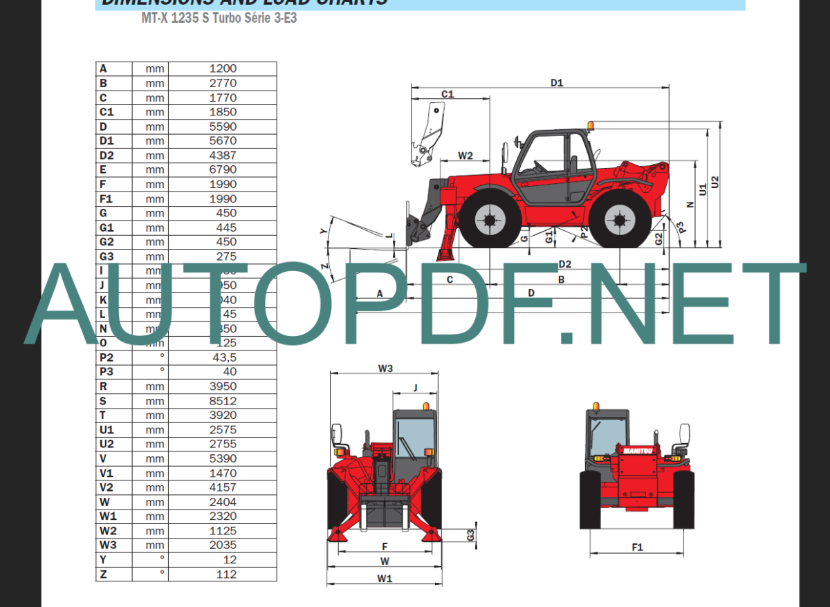 MT-X 1440 SL Turbo Série 4-E3 OPERATOR’S MANUAL