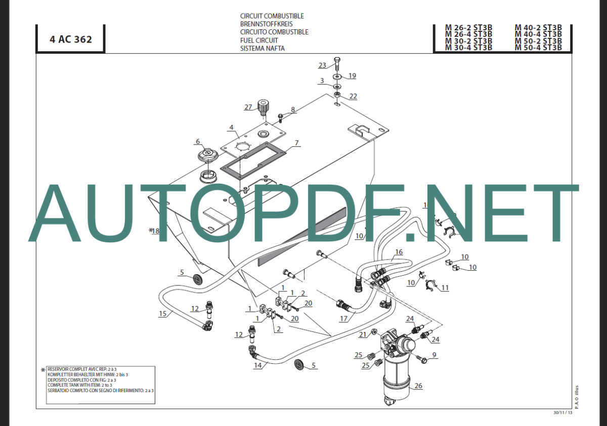 M 50-24 + H ST3B PARTS CATALOGUE