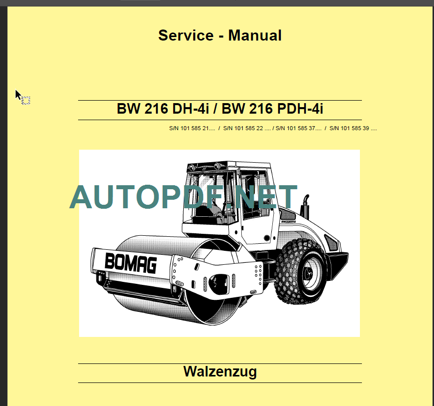 BW 216 PDH-4i Service Manual